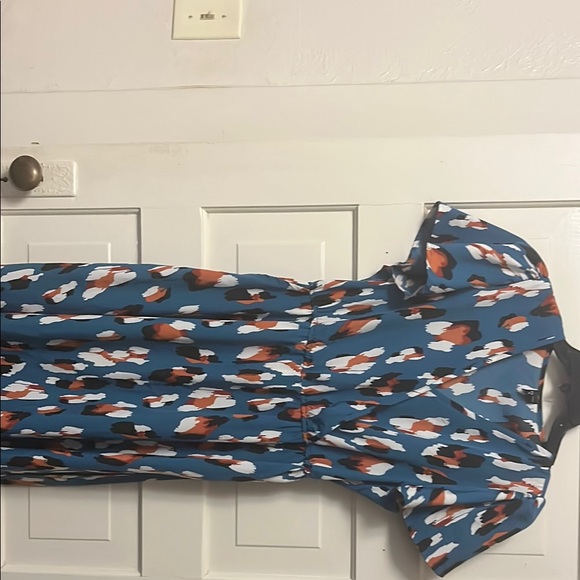 Blue Patterned Dress - Picture 2 of 6